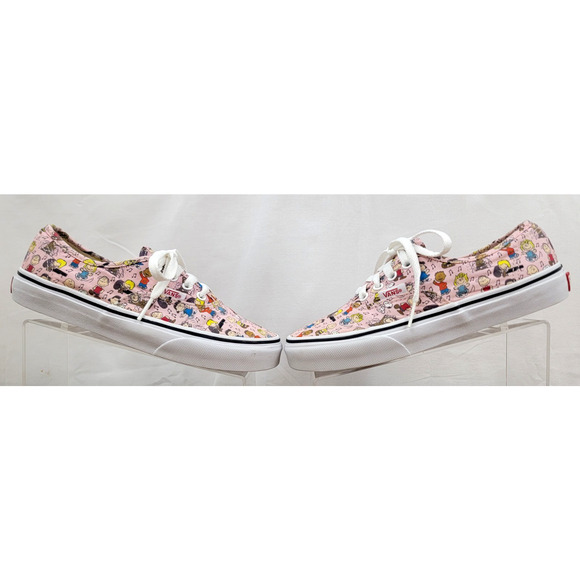 Vans x Peanuts 2017 Dance Party Authentic Skateboard Shoes US Kid's Size 3 Pink - Picture 2 of 13